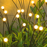 Salcar set of 2 LED solar garden lights with firefly effect